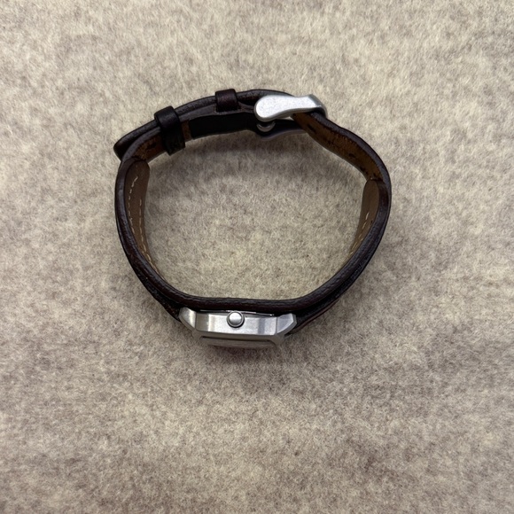 Fossil Dark Brown Leather Watch with Light Pink Dial - Picture 8 of 8